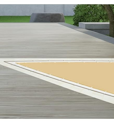 Acuacober-i Essential Cobertor de Invierno para Piscina de 4.00 x 8.00 m - Medidas totales Lona: 4.30 x 8.30 m/Color Exterior: Beige/Interior: Beige/GARANTÍA: 3 años