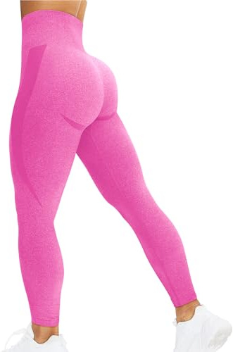 corcoar Sport Leggings Damen Hoch Taille Seamless Blickdicht Leggings | Booty Lifting, Po Push Up, Gym, Yoga, Sporthose