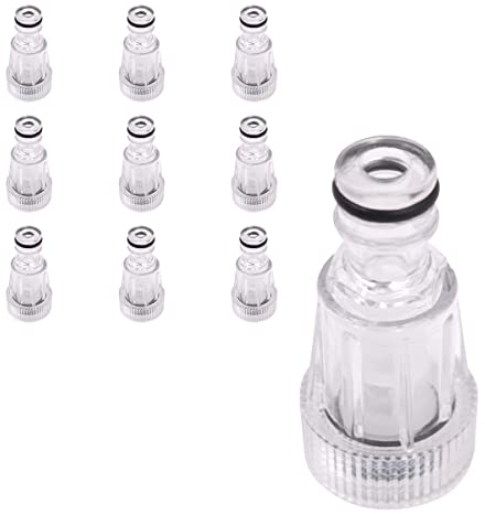 Tiardey, 10 Uds., Filtro de Entrada de Agua de Lavado a Alta presión, Ajuste de pezón, conexión de 3/4 , Compatible con Lavadora a presión Karcher