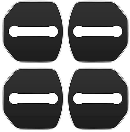AJAAS 4PCS Car Door Lock Cover, For Ford Focus Fiesta Ranger Mondeo Kuga Escape Ecosport Fusion Car Stainless Steel Rust Protective DoorSticker Accessories,C