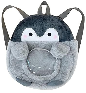 rockible Plüsch-Tasche, Pinguin-Rucksack, große Kapazität, Umhängetasche, leichte Puppentasche, Cartoon-Tier-Rucksack für Jungen, Mädchen, Teenager,