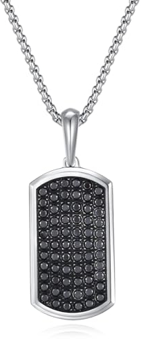 GAVU l Herren Dog Tag Halskette mit Edelstahl Boxkette 50cm