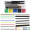 VooGenzek 395 Stücke Farbiges Pin Header Kit, Platine Stiftleiste Männlich und Weiblich, 2.54mm Kurzschluss Jumper Kappen, PCB Board Pin Header Steckerleiste, Jumper Kappen 2.54mm
