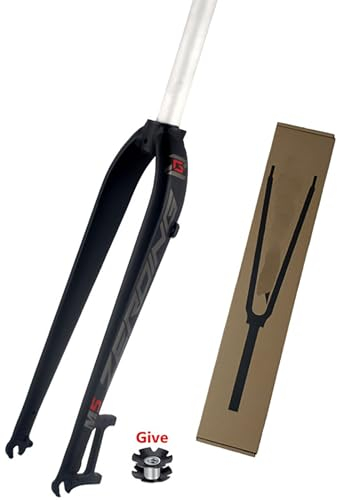 LYMFCFC 26/27,5/29 Zoll MTB Starrgabel Superleichte 1-1 Gewindelose Gerade Mountainbike-Gabel Mit Scheibenbremse Starrgabel Aus Aluminiumlegierung B,29in