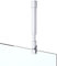 Generic Edelstahl-Duschwand, Deckenstabilisator, rund, verstellbare Halterung für Glasstärken 6–10 mm, Duschkabine