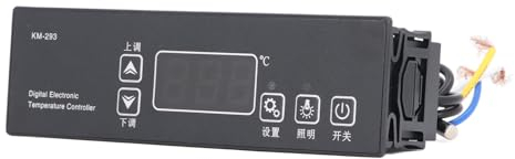 Kühlschrankthermostat, IP65-Schutzplatte – 40–50 ℃ Regelbereich, Digitaler Temperaturregler 220 V für Gefriergewächshaus