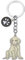 WEWAYSMILE Porte-Clés Chien, Porte-Clés En Métal Petit Chien, Porte-Clés En Métal Chiot Mignon, Pour Décoration Porte-Clés De Voiture, Cadeau Personnalisé, Long 4.06po/10.3 cm