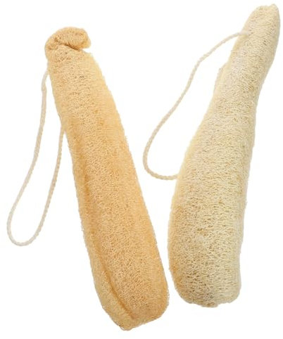 Amosfun 3sets Loofah Pot Brush White Cleaning Pads Long Handled Scrub Brush Dish Cleaning Set Fibers 2pcs*3