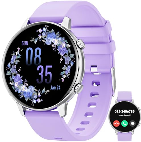 Hwagol Smartwatch Damen Herren, 1.39 Zoll Touchscreen Smart Watch mit Bluetooth Anrufe, Uhr Damen Herren mit 140+ Sportmodi SpO2 Pulsuhr Schlafmonitor Schrittzähler, Armbanduhr für iOS Android