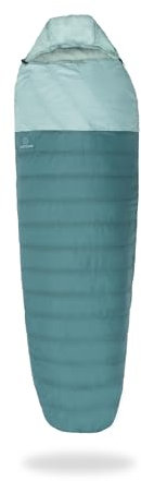 Justcamp Melvin Light Schlafsack - Erwachsene/Kinder (bis 200cm) - 3 Jahreszeiten (9-25 °C) - Sommerschlafsack für Camping, Reisen, Outdoor - Packmaß 25x18x18 cm - Gewicht 935g