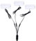 ZEPFJHE 3-in-1-USB-Stromkabel auf 1,5 V-6 V C-Akku für Taschenlampen, flammenlosen Herd und mehr