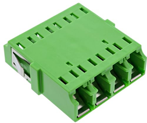 InLine LWL Kupplung Quad LC/LC, Singlemode, Keramik, für SC-Duplex-Ausschnitt, grün, 89989I