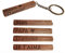 Porte-Clés Papa en Bois de Noyer et Laiton Gravé pour un Père Je t’Aime sur 4 Faces Cadeau Fête des Pères Noël Anniversaire Porte Clef Papa pour Fête des Pères