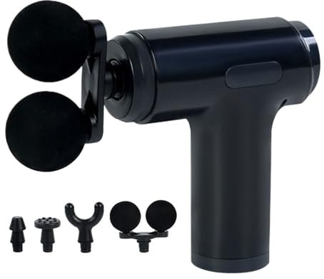 Körper Massagegerät - Nackenmassagegerät Mit 2 Wechselaufsätzen - Elektrisches Handgerät Leise Entspannung Für Sportler Fitness Training Zuhause Unterwegs