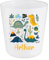 Gobelet personnalisé dinosaures jungle – Gobelet incassable prénom enfant 260 ml – Crèche, école, maison – Bébé Panda