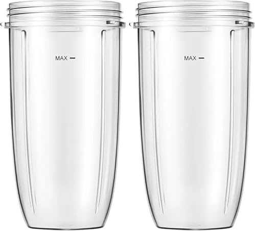 Vasos De Repuesto For Licuadora Nutribullet De 940 Ml (paquete De 2)
