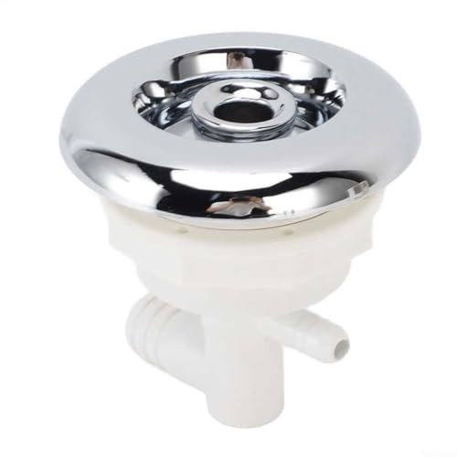 Ugello di uscita dell'acqua per vasca idromassaggio SPA per integrazione vasca da bagno con beccuccio in acciaio inossidabile e base in PVC resistente al calore (acciaio inox)