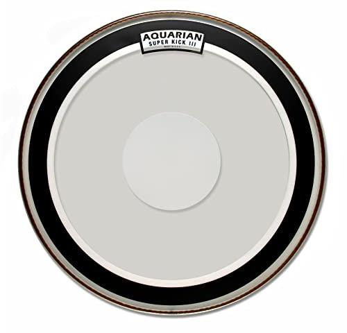 Aquarian Drumheads SKIII18 Super-Kick III Single 18-inch Bass Drum Head, with Dot