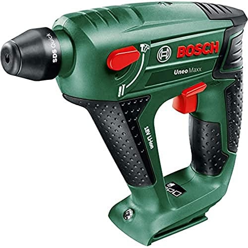 Bosch DIY Akku-Bohrhammer Uneo Maxx, ohne Akku, Karton (18 V, 2,5 Ah, Max. Bohr-Ø Stahl: 8 mm, Beton: 10 mm, Holz: 10 mm)