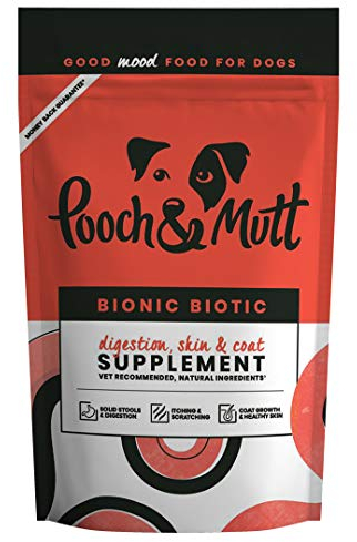 Pooch & Mutt - Bionic Biotic, Supplement for Dog Digestion (Healthy Skin and Glossy Coat), 200g