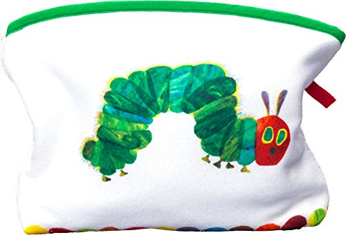 Smithy Waschbeutel mit süßem Raupe Nimmersatt Motiv – Öko Tex zertifizierter und pflegeleichter Kulturbeutel für Mädchen und Jungen mit den Maßen 28 x 20 cm