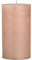 Bolsius Rustic Candle, Parafin Wax, Rosé-Gold, Regular
