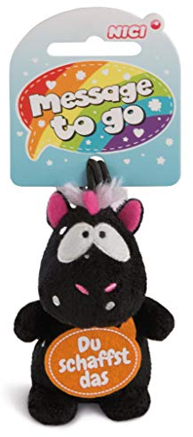 NICI Anhänger Einhorn Carbon Flash Du schaffst das, 8 cm