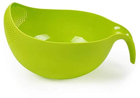 Fliyeong Design Colander Strainer Rice Washing Bowl Rice Washer Strainer Vegetable Fruit Pasta Drainer Practical and Popular