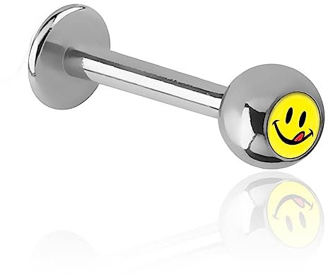 Inoki - Micro Labret Stahl Logo Smile Slurp