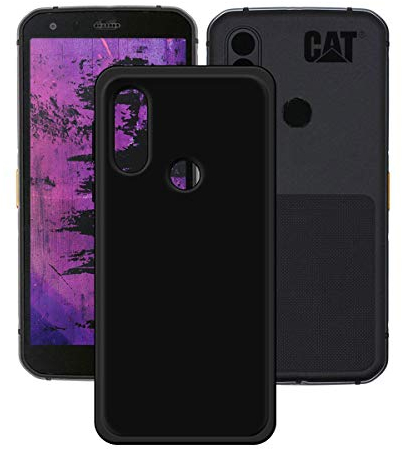 GYDQQKJ DQG Anti-Fall Schutzhülle für CAT S62 Pro Hülle, Weiche Flexibel Handytasche Schwarz TPU Handyhülle Silikon Tasche Schale rutschfest Case Cover für (5.70)