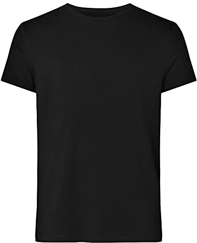 Resteröds T-Shirt aus Bambus und ökologischer Baumwolle für Herren, lang, Rundhals, halbarm Shirts für Männer, weiß, grau, grün, schwarz, Marine, S-XL
