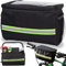 Retoo Lenkertasche, Fahrradlenkertasche, Fahrradtasche, Netztasche, Radtasche, Fronttasche, Lenkerkorb, Handyhalterung, Lenker Tasche, Fahrrad-Frontrahmen-Tasche, Gepäckträgertasche, Schwarz