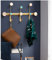 BOCbco Appendiabiti a Parete Moderno Muro Ganci Design Moderni Appendiabiti Da Ingresso Pomelli Mensola Ferro Battuto Design Del Gancio Di Conchiglia D'Altura/Gold/3 ganci