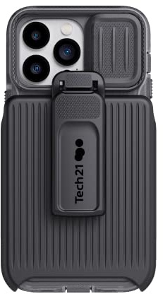 tech21 iPhone 14 Pro Max Evo Max Compatible with MagSafe – Durable, Shock-Absorbing and Rugged Phone Case with Holster and 20ft FlexShock Multi-Drop Protection