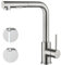 Decaura Küchenarmatur mit Brause Ausziehbar, Spültischarmatur, Wasserhahn Küche, Einhebelmischer Armatur Küche, 360° Schwenkbar, Hochdruck, Zwei Sprühfunktionen, Edelstahl Gebürstet