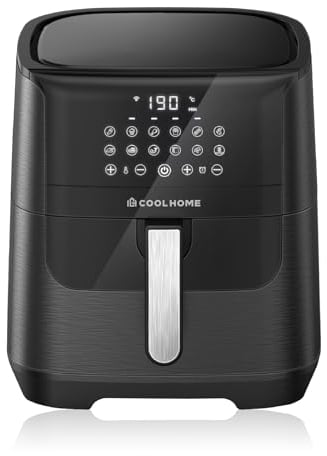 CoolHome AF23 Airfryer XXL Deluxe - 6,5 litres - Friteuse à air chaud avec revêtement céramique - Noir