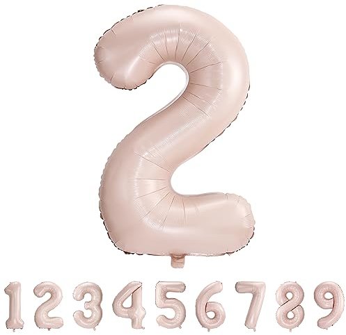 Geburtstag zahlen luftballon 2 Folienballon Geburtstag Deko Rosa- 40 - 101cm Folienballon 2 Geburtstags deko-fliegt mit Helium