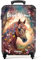 NoboringSuitCases.com® Valise pour enfants pour filles - Valise pour enfants - Cheval avec fleurs - Filles - 55x40x20 cm - Étui photo - Personnalisé