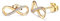 CERSLIMO Ohrstecker Gold, Unendlichkeit Ohrringe Sterling Silber 925 & Vergoldet Zirkonia Infinity Ohrstecker unendlich Schmuck Geschenke