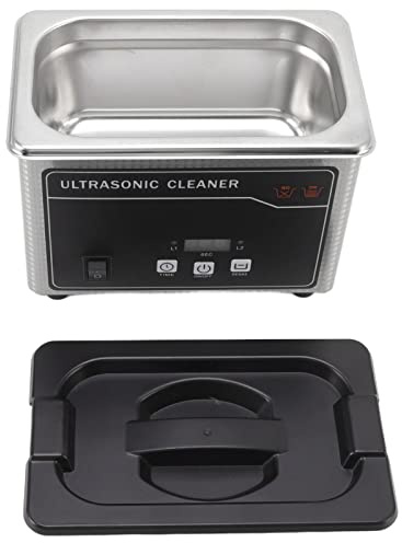 Household Ultrasonic Cleaner 40KHz Frequency 50W 800ml Ultrasonic Cleaning For Glass Dentures (UK Plug 220V)