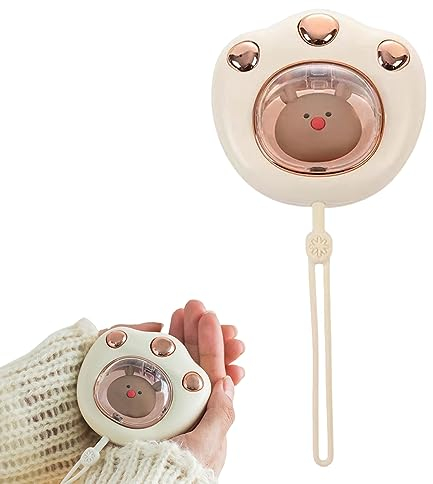 USB Handwärmer Handwärmer Elektrisch Handwärmer Powerbank Taschenwärmer Elektrisch Wiederaufladbar 2 Temperaturen Einstellbar Wiederverwendbar Damen Kinder