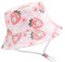 XYIYI Unisex Baby Kleinkind Rosa Erdbeer Kaninchen Sonnenhut Kinder für 4-8 Jahre Jungen Mädchen mit Breite Krempe