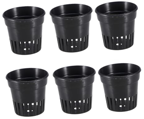 BESPORTBLE 6 Pièces Filet de Jardin Tasses Pots récipient à légumes Pots en Maille hydroponique Jardiniere Plastique Pot de Fleur Plastique Pot de pépinière coupelles à Plantes Fleurs