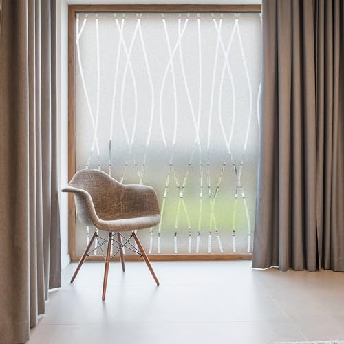 Glastür-Aufkleber – Milchglas-Fensteraufkleber, Vinyl, 40,6 x 40,6 cm