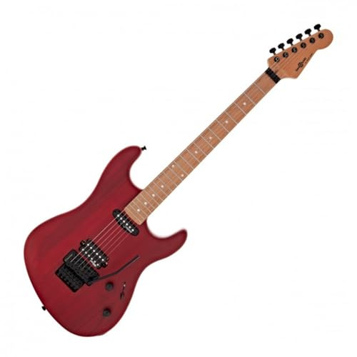 E-Gitarre Bundle mit 15W Verstärker & Zubehör LA Select von Gear4music, Transparent Ruby Red