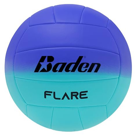 Baden Flare Beachvolleyball, Volleyball-Ball für Kinder und Erwachsene, wasserdicht und langlebig, weiches Ballgefühl für das Spielen am Strand, Pool, Freizeit, Beach Ball für Indoor und Outdoor