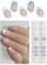 Wahrshei Nagelfolien | 20 B French Gradient UV Gel Nagelfolie | Nagelfolie Selbstklebend | Gel Nail Stickers, Gellack Wraps für Nagel