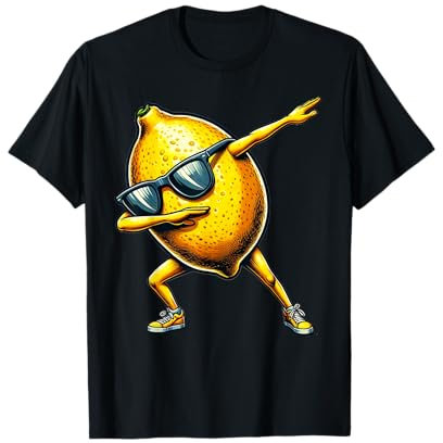 Dabbing giallo limone | Limone divertente con motivo di Maglietta