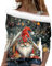 Weihnachtspulli Damen Off Shoulder Weihnachts Langarmshirt Lässige Glitzer Chritmas Drucken Weihnachtspullover Mit Weinglasmuster Herbst Winter Langarm Pullover Mit Schulterriemen(Mehrfarbig,XXL)