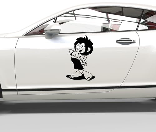 Pumuckl Aufkleber, schwarz-glänzend (S - ca. 30cm x 19cm)